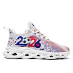 Custom France 2026 World Cup Sneakers DIY Country Flag Running Shoes Lightweight Sport Shoes Gift for Football Fans Personalized Team Name and Logo FN003-F025037-2