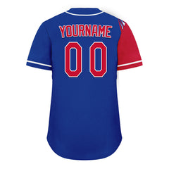 Custom Blue Red Classic Style Personalized Authentic Baseball Jersey UN002-D0b0a00-e