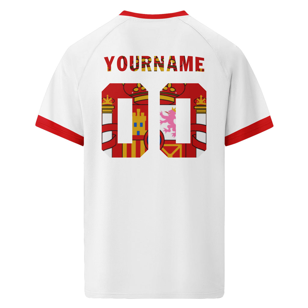 Custom Spain 2026 World Cup Football Shirt Customized Soccer Jersey for Fans Add Your Name & Number FZ190-F025072-4