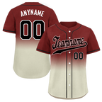 Custom Red Grey Fade Fashion Personalized Authentic Baseball Jersey BSBJ01-D0a70fa