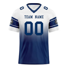 Custom White Blue Indianapolis Personalized Authentic Football Jersey FBJ02-D020249-14