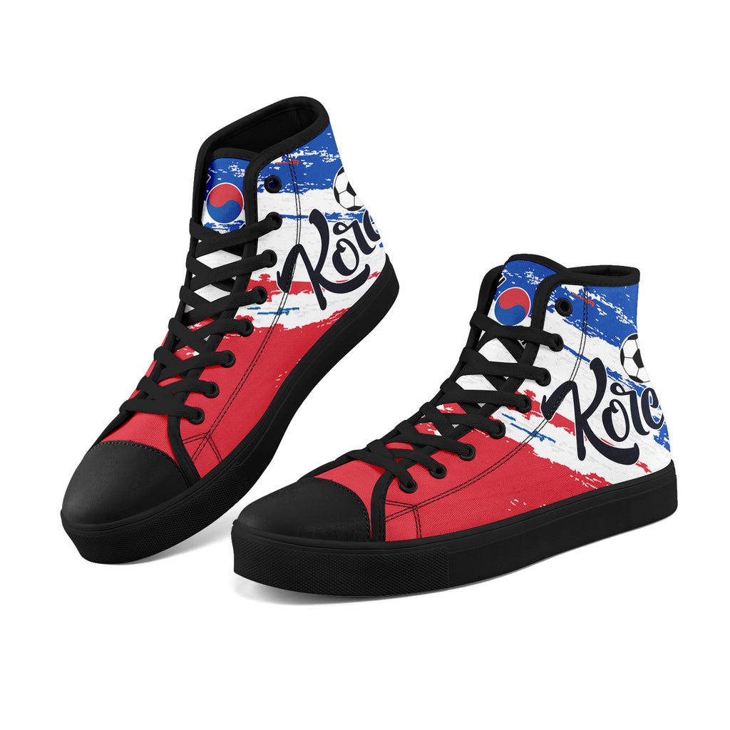 Custom South Korea 2026 World Cup Sneakers DIY Country Flag Running Shoes Lightweight Sport Shoes Gift for Football Fans Personalized Team Name and Logo FN024-F009070-2