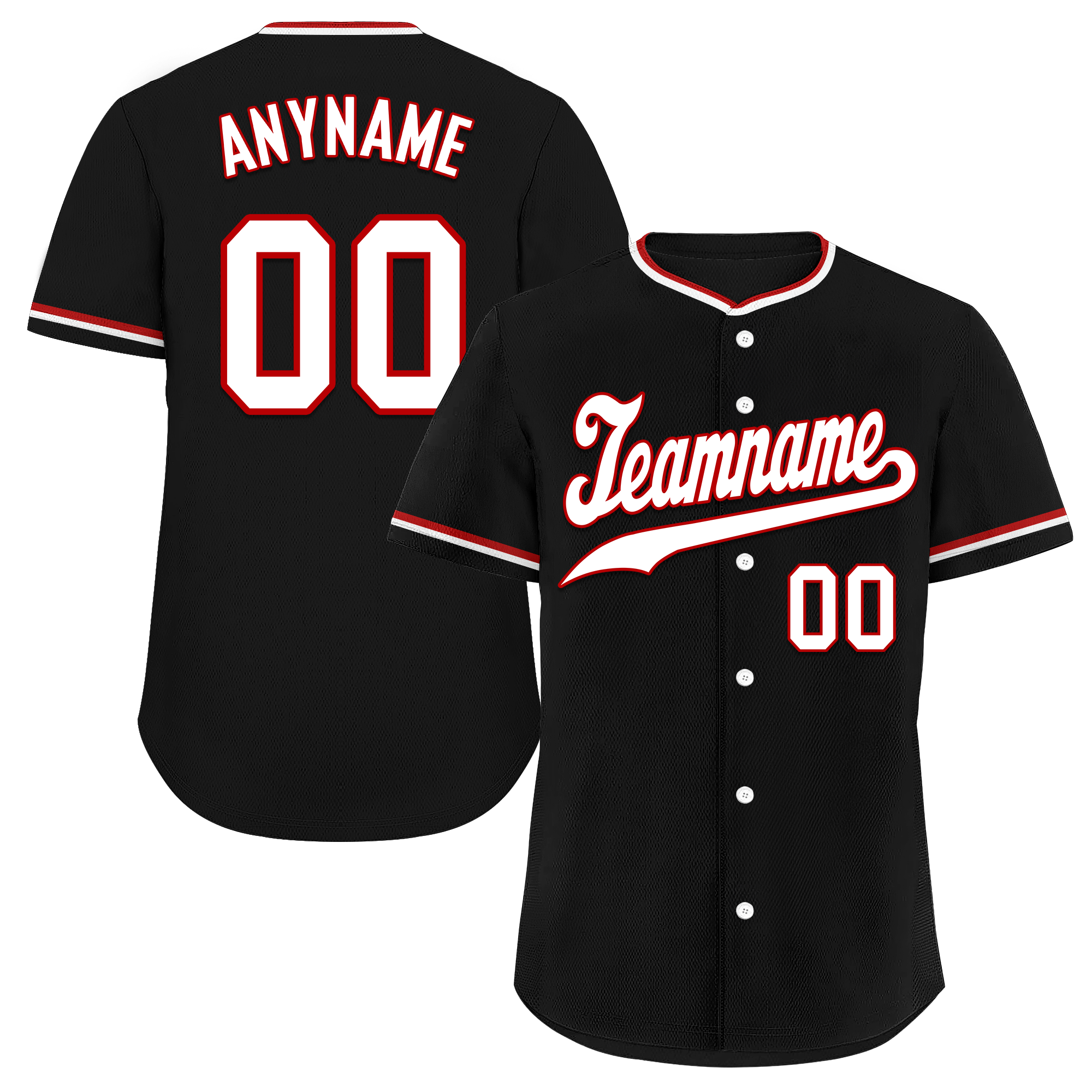 Custom Black Classic Style White Personalized Authentic Baseball Jersey BSBJ01-bd0fad0