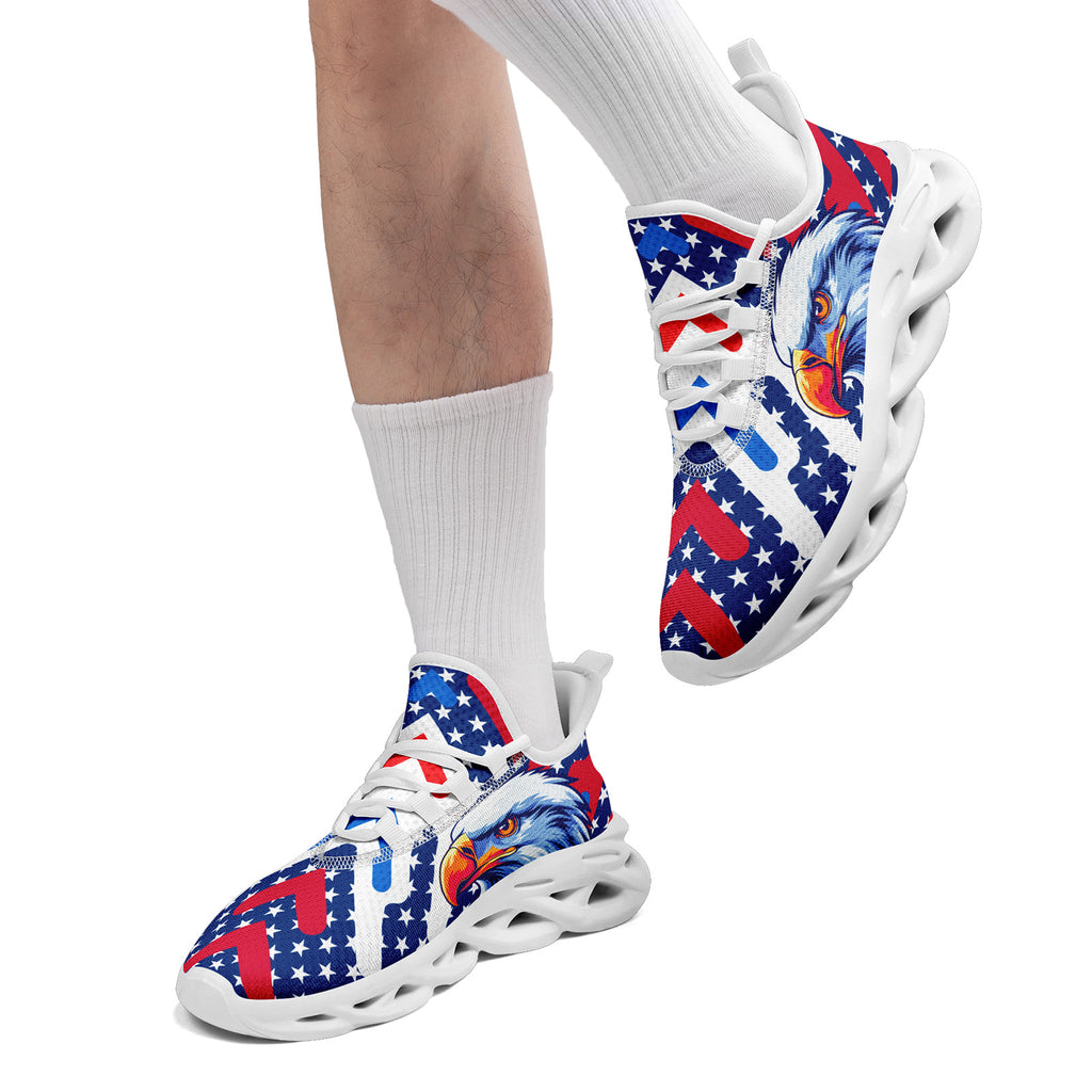 Custom United States 2026 World Cup Sneakers DIY Country Flag Running Shoes Lightweight Sport Shoes Gift for Football Fans Personalized Team Name and Logo FN003-F018032-3