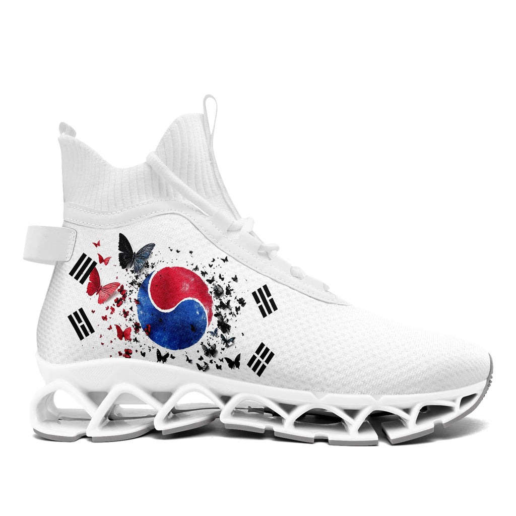 Custom South Korea 2026 World Cup Sneakers DIY Country Flag Running Shoes Lightweight Sport Shoes Gift for Football Fans Personalized Team Name and Logo FN029XD-F009084-4
