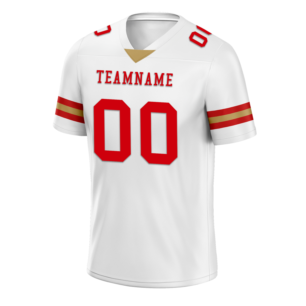 Custom White Classic Style Personalized Authentic Football Jersey FBJ02-bd0a70ac