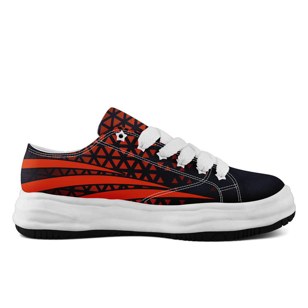 Custom Black Orange Illinois Football Jersey and Sports Shoes Combo Offer Personalized Combo ZH-D023031-7