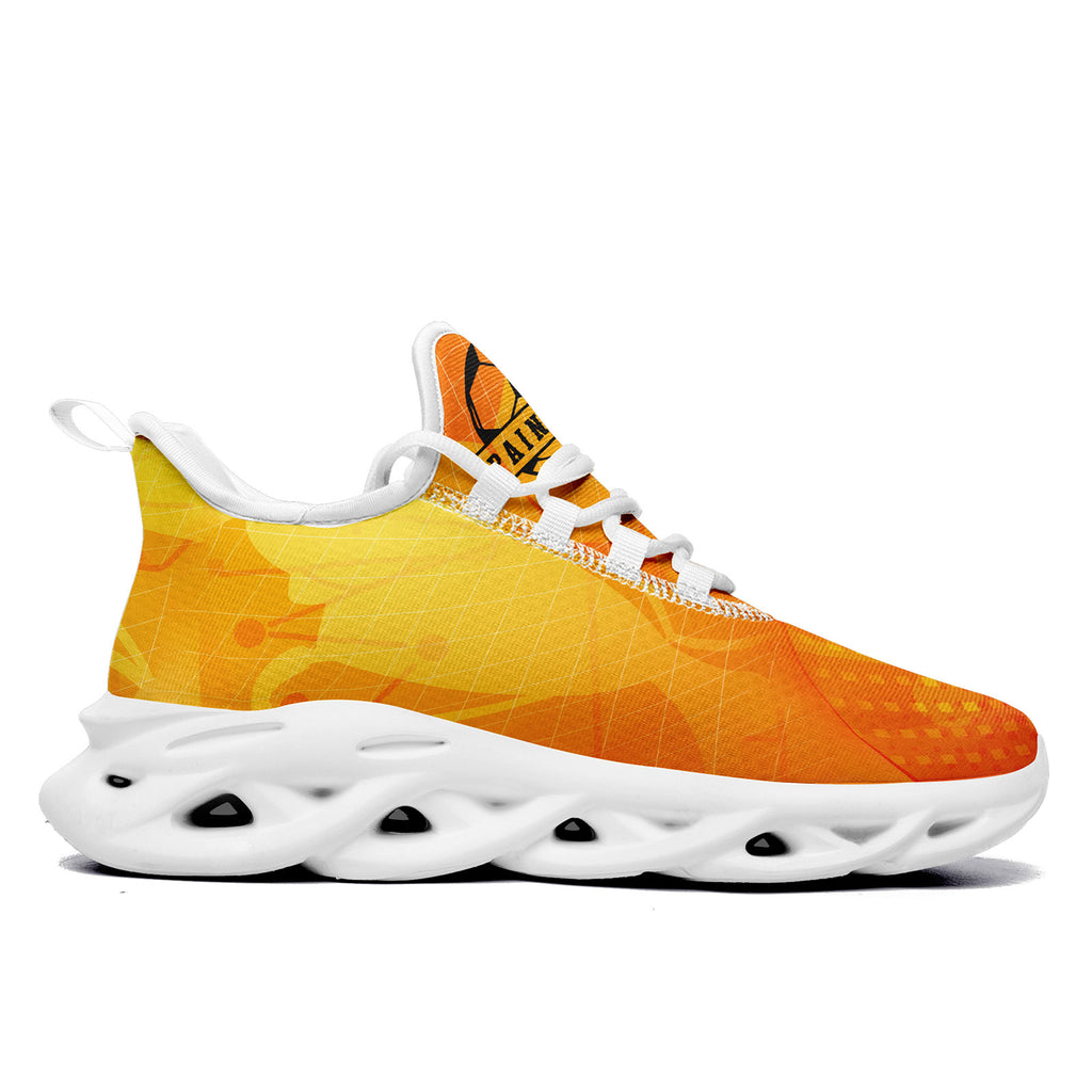 Custom Spain 2026 World Cup Sneakers DIY Country Flag Running Shoes Lightweight Sport Shoes Gift for Football Fans Personalized Team Name and Logo FN003-F025036-5