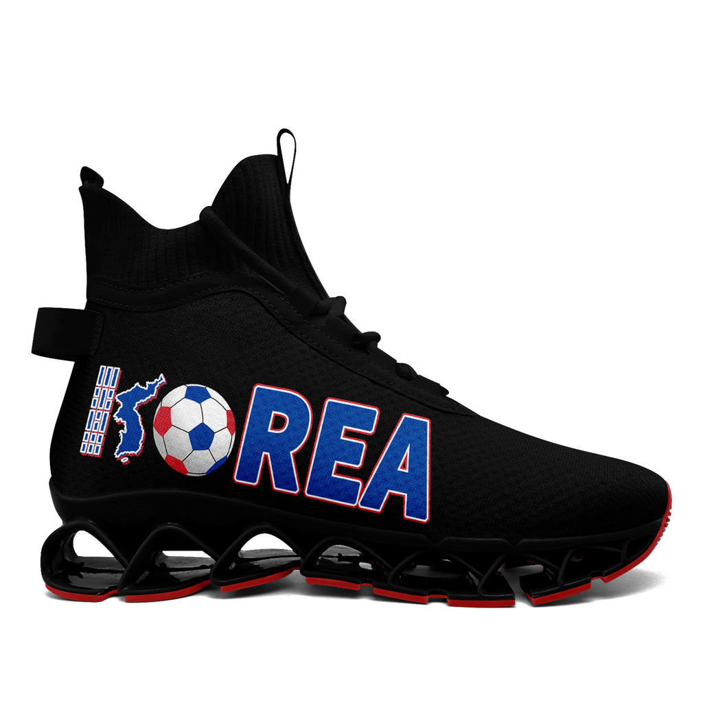 Custom South Korea 2026 World Cup Sneakers DIY Country Flag Running Shoes Lightweight Sport Shoes Gift for Football Fans Personalized Team Name and Logo FN029XD-F009084-3