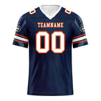 Custom Blue Denver Football Jersey and Sports Shoes Combo Offer Personalized Combo ZH-D025008-12