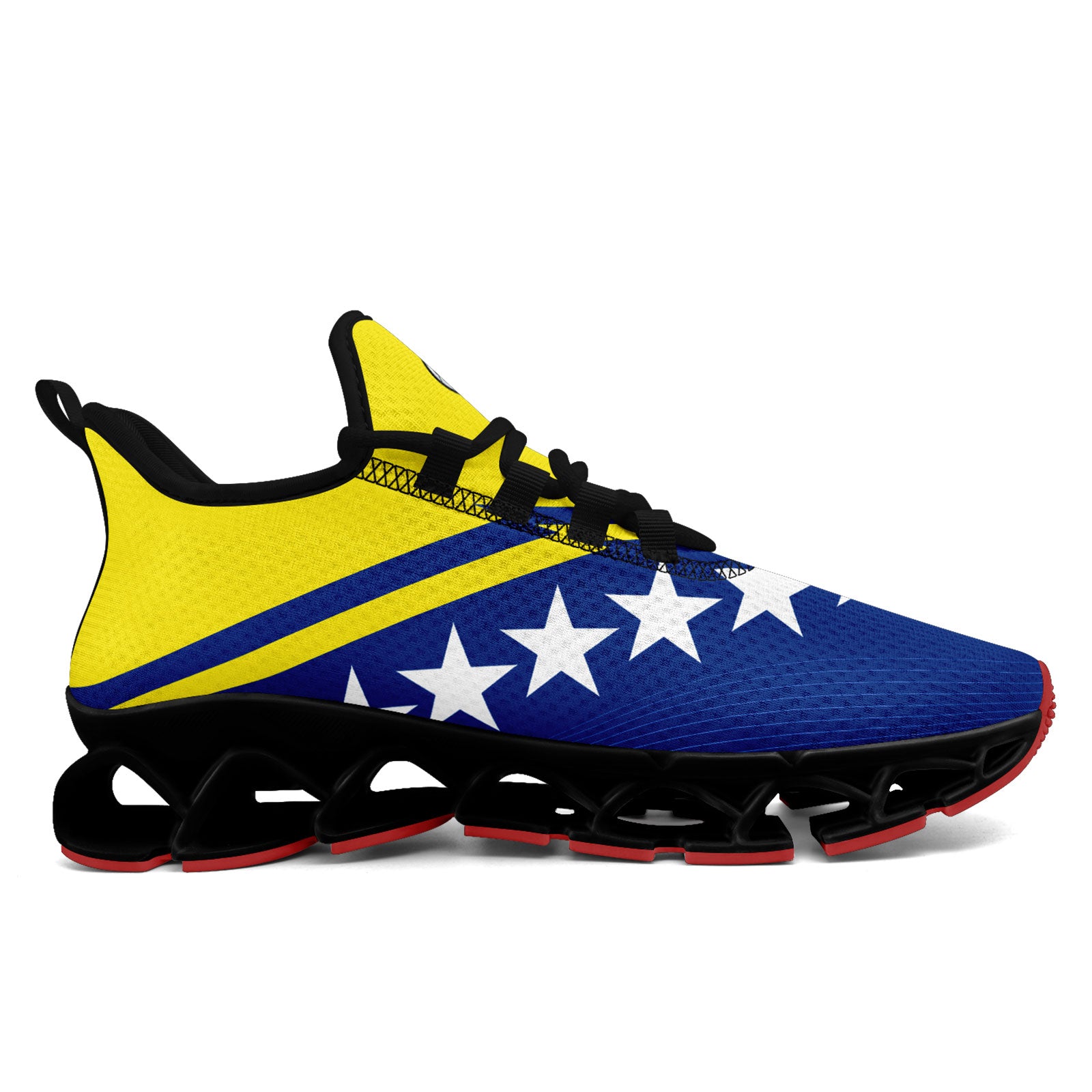 Custom Curaçao 2026 World Cup Sneakers DIY Country Flag Running Shoes Lightweight Sport Shoes Gift for Football Fans Personalized Team Name and Logo FN003XD-F009091-5