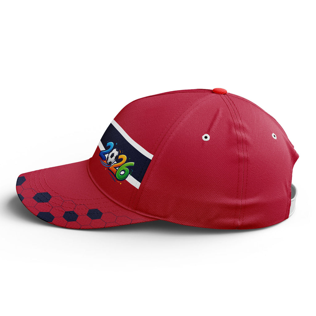Personalized 2026 Norway Soccer Fan Hat - Add Your Name & Design Custom 2026 Football Tournament Hat YW061-F027075-4