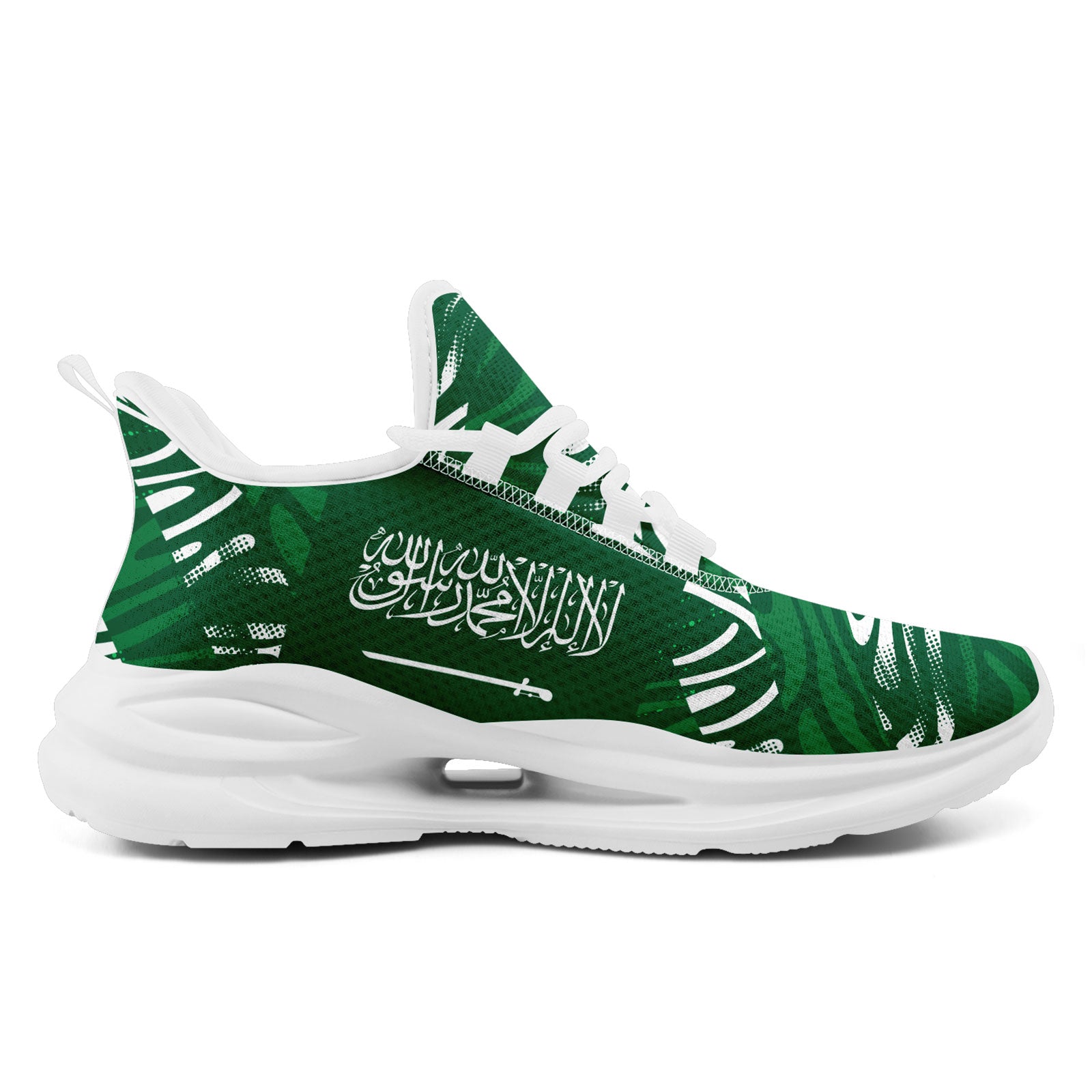 Custom Saudi Arabia 2026 World Cup Sneakers DIY Country Flag Running Shoes Lightweight Sport Shoes Gift for Football Fans Personalized Team Name and Logo FN079-F009093-2
