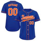 Custom Blue Classic Style Orange Personalized Authentic Baseball Jersey BSBJ01-bd0fa08