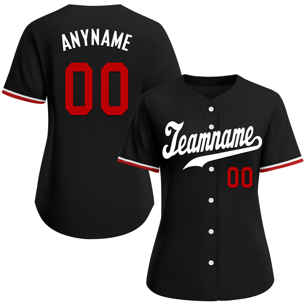 Custom Black Classic Style White Personalized Authentic Baseball Jersey BSBJ01-bd0faab