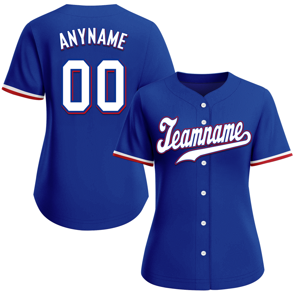 Custom Blue Classic Style White Personalized Authentic Baseball Jersey BSBJ01-bd0fabc