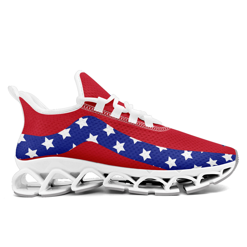 Custom United States 2026 World Cup Sneakers DIY Country Flag Running Shoes Lightweight Sport Shoes Gift for Football Fans Personalized Team Name and Logo FN003XD-F028038-1