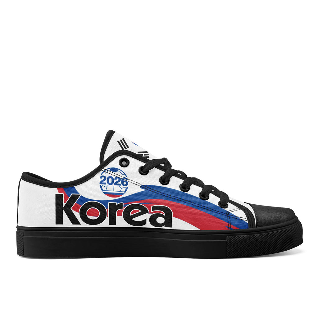 Custom South Korea 2026 World Cup Sneakers DIY Country Flag Running Shoes Lightweight Sport Shoes Gift for Football Fans Personalized Team Name and Logo FN027-F009081-3