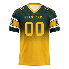 Custom Green Yellow Green Bay Personalized Authentic Football Jersey FBJ02-D020249-13