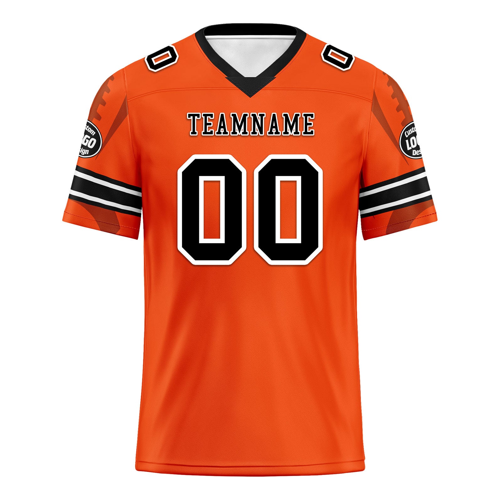 Custom Orange Cincinnati Football Jersey and Sports Shoes Combo Offer Personalized Combo ZH-D025008-6