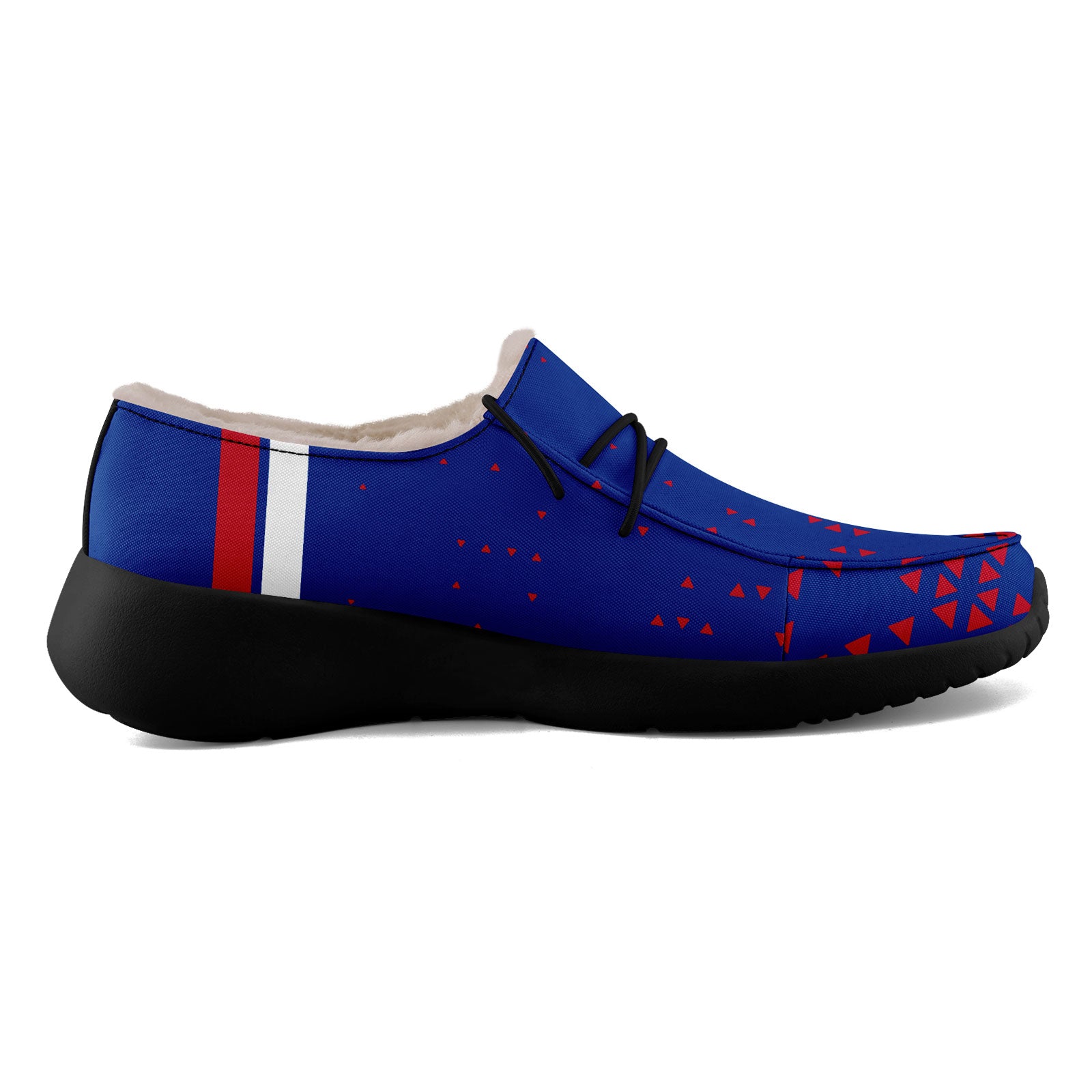 Custom Blue Red Buffalo Shoes Personalized Sneaker FN042-D020279-4