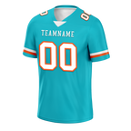 Custom Cyan Classic Style Personalized Authentic Football Jersey FBJ02-bd0a70ba