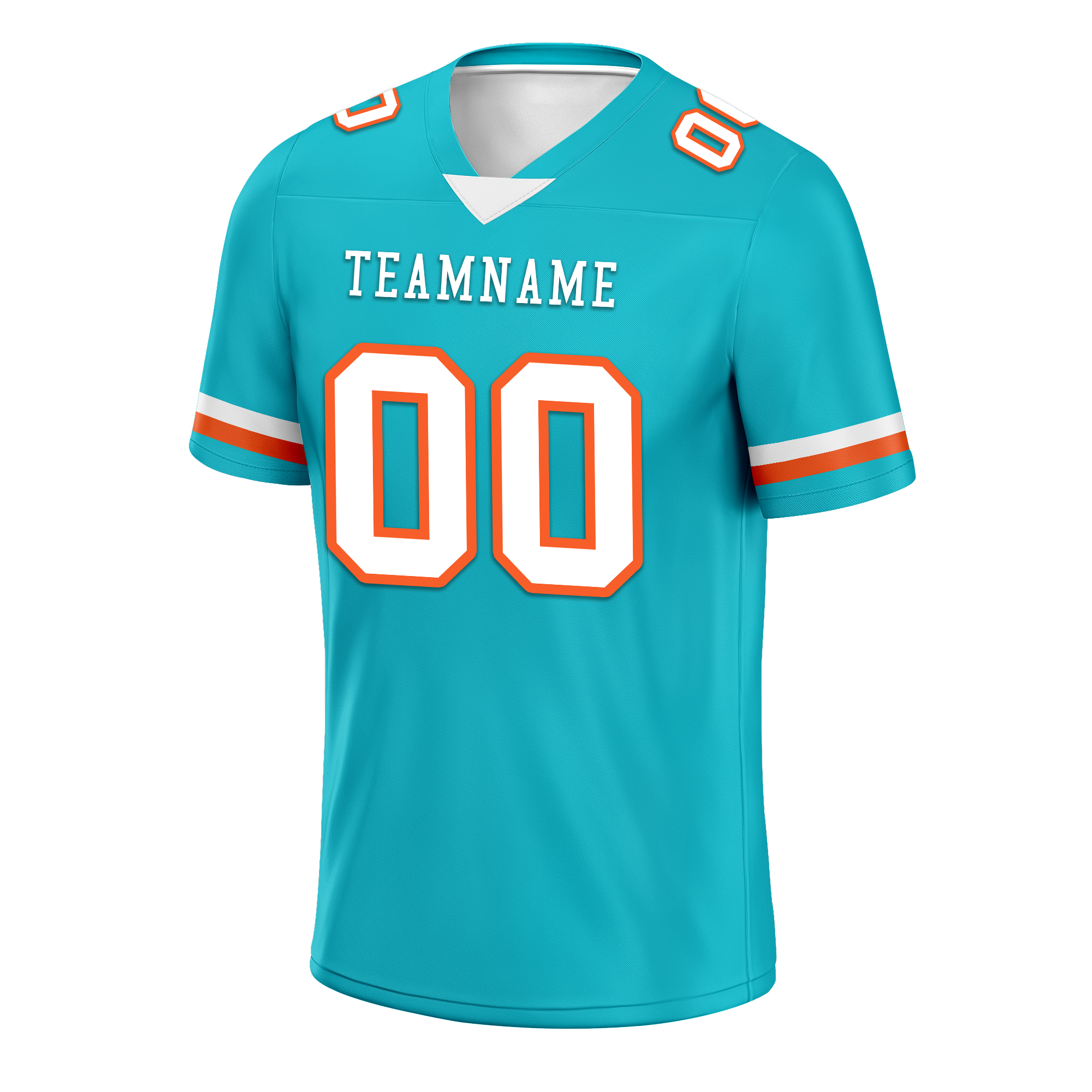 Custom Cyan Classic Style Personalized Authentic Football Jersey FBJ02-bd0a70ba
