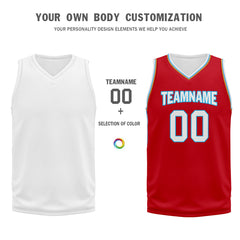 Custom Red White Blue City Edition Personalized Sports Uniform Authentic Basketball Jersey BBJ01-D06101-15