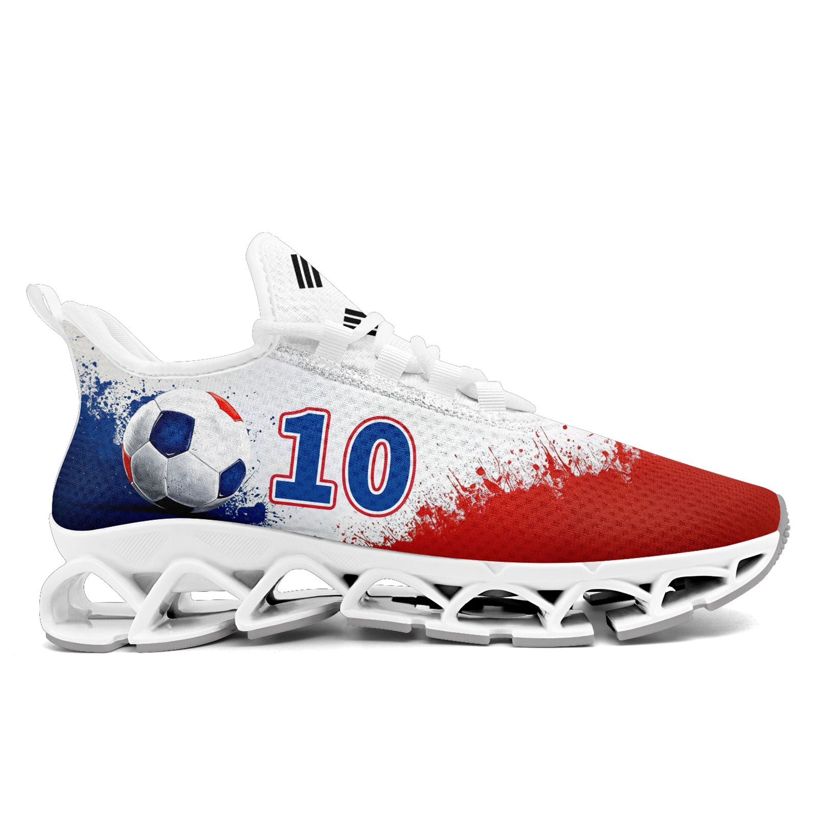 Custom South Korea 2026 World Cup Sneakers DIY Country Flag Running Shoes Lightweight Sport Shoes Gift for Football Fans Personalized Team Name and Logo FN003XD-F009063-5