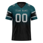 Custom Green Black Philadelphia Personalized Authentic Football Jersey FBJ02-D020249-23