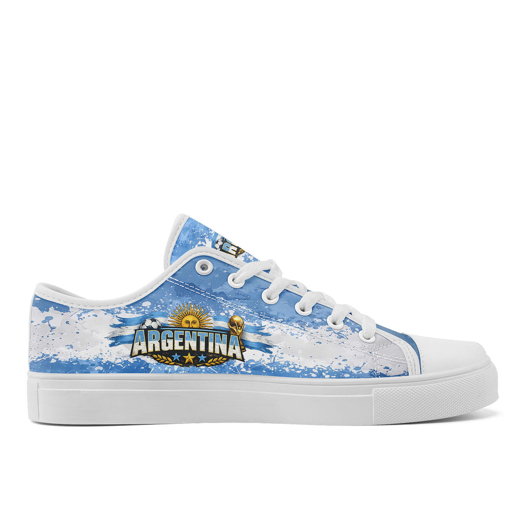 Custom 2026 World Cup Argentina Sneakers DIY Country Flag Running Shoes Lightweight Sport Shoes Gift for Football Fans Personalized Team Name and Logo FN027-F027053-2