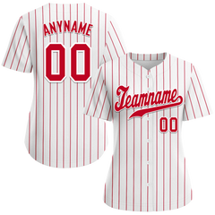 Custom White Classic Style Red Personalized Authentic Baseball Jersey BSBJ01-bd0facc