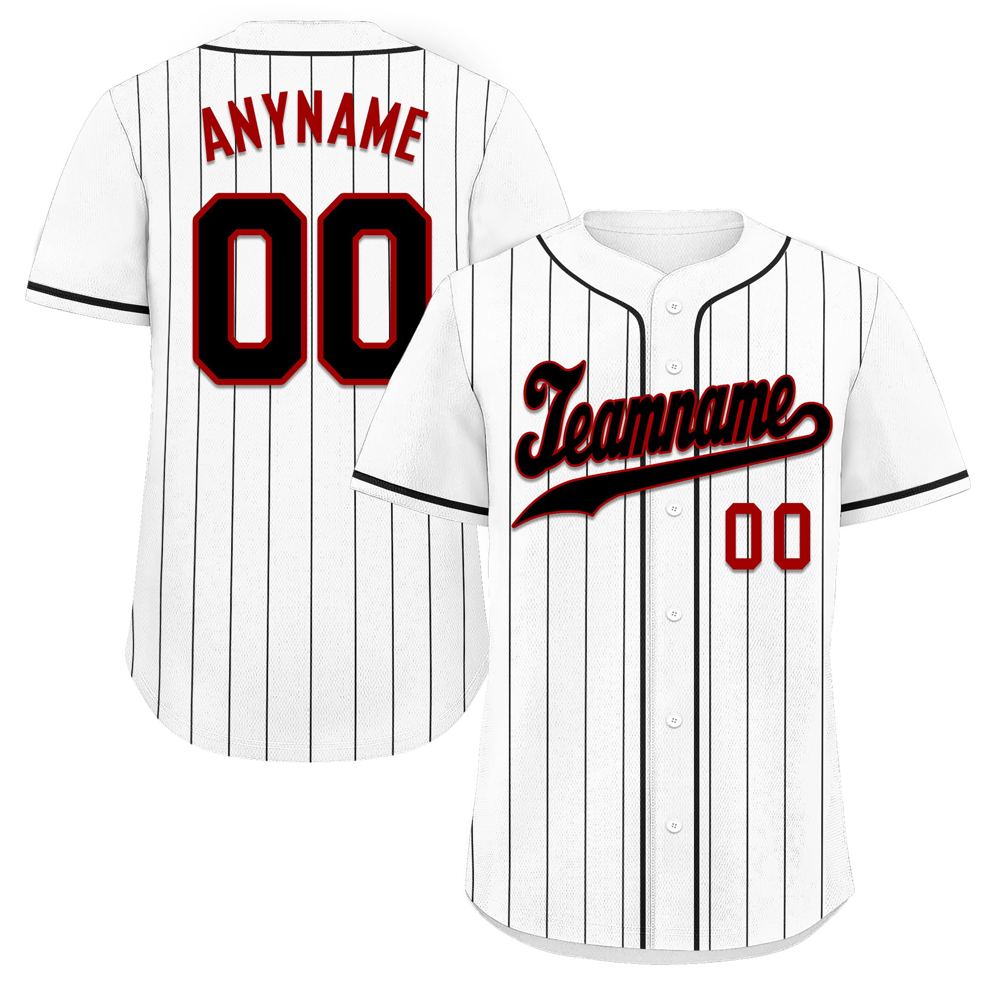 Custom White Stripe Fashion Personalized Authentic Baseball Jersey BSBJ01-D017224