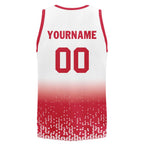 Custom White Red Fade Fashion Sports Uniform Basketball Jersey BBJ01-D020102-8