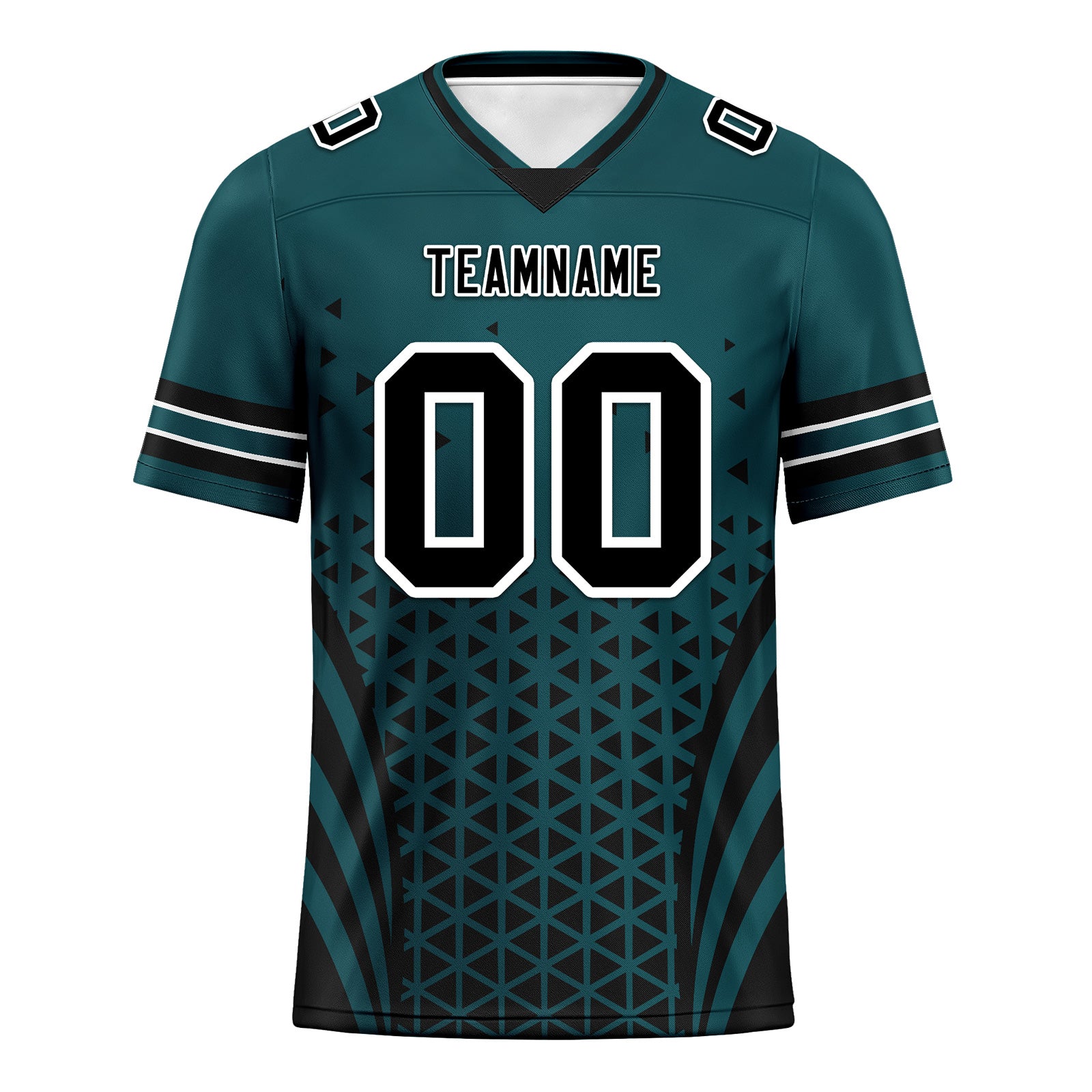 Custom Green White Pennsylvania Personalized Authentic Football Jersey FBJ02-D023033-23