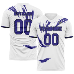 Custom White Purple Soccer Sets Jersey Personalized SCJ101-D28041