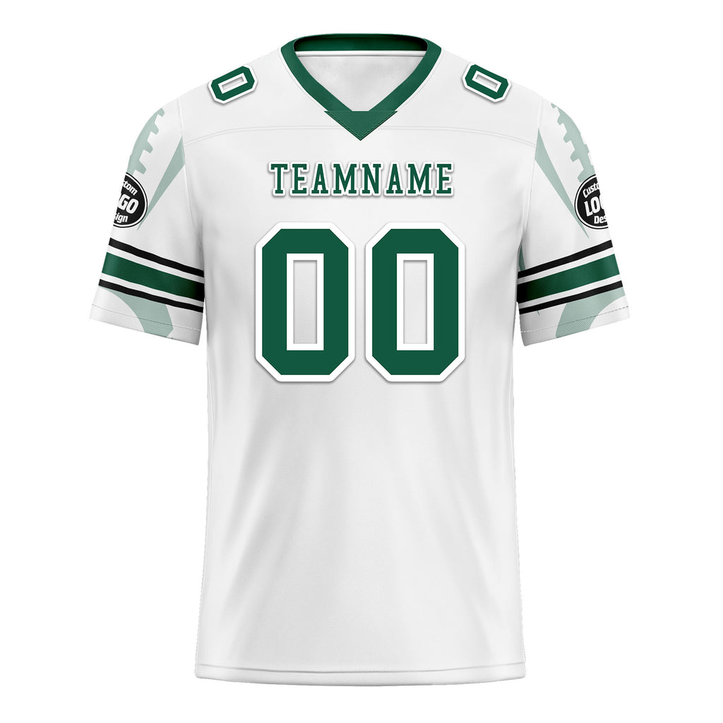 Custom White New York Personalized Authentic Football Jersey FBJ02-D025033-30