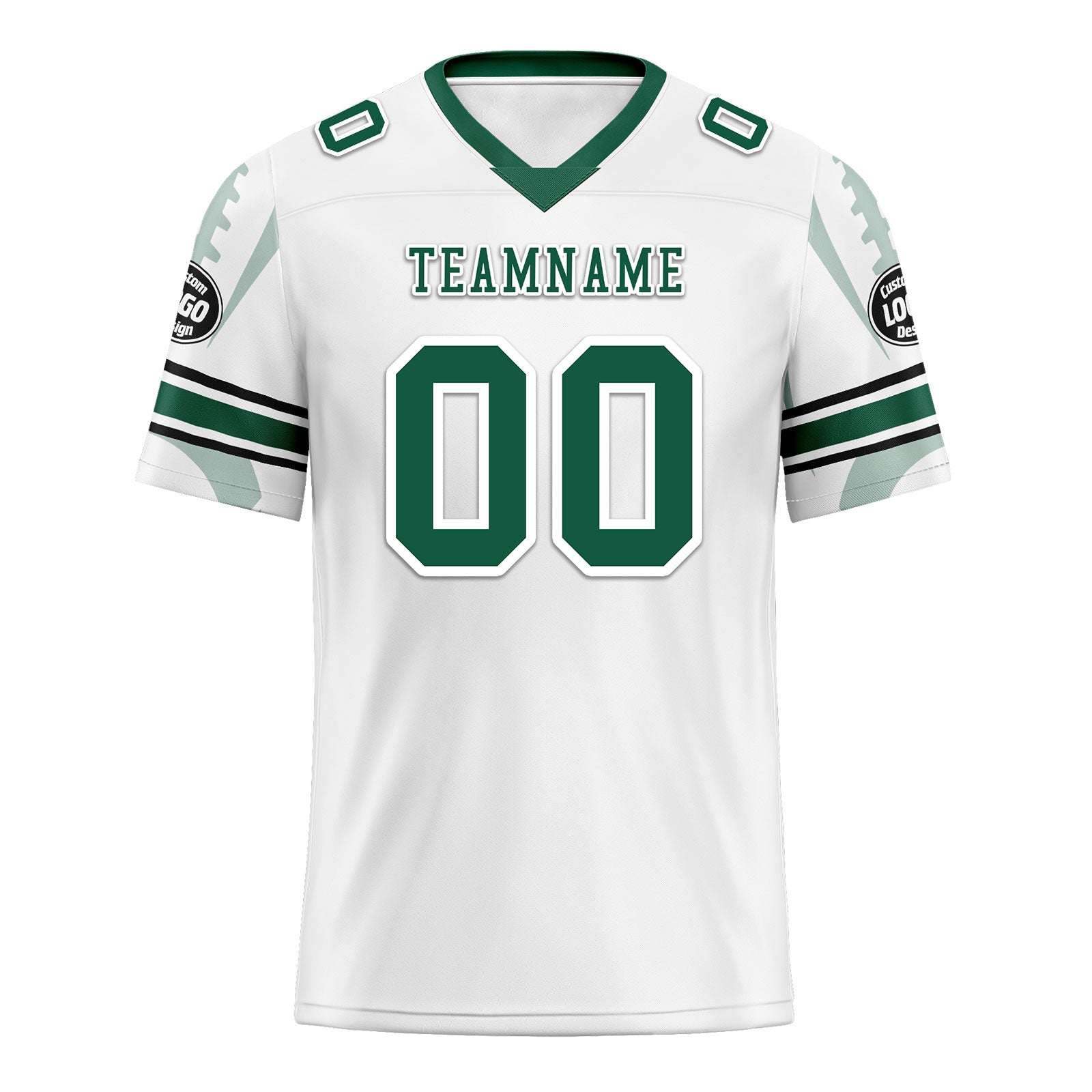 Custom White New York Personalized Authentic Football Jersey FBJ02-D025033-30