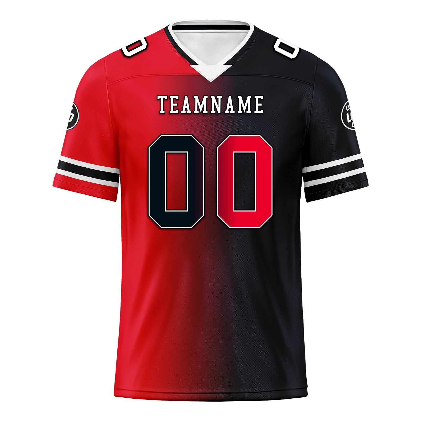 Custom Dark Gray Red Texas Personalized Authentic Football Jersey FBJ02-D028017-22