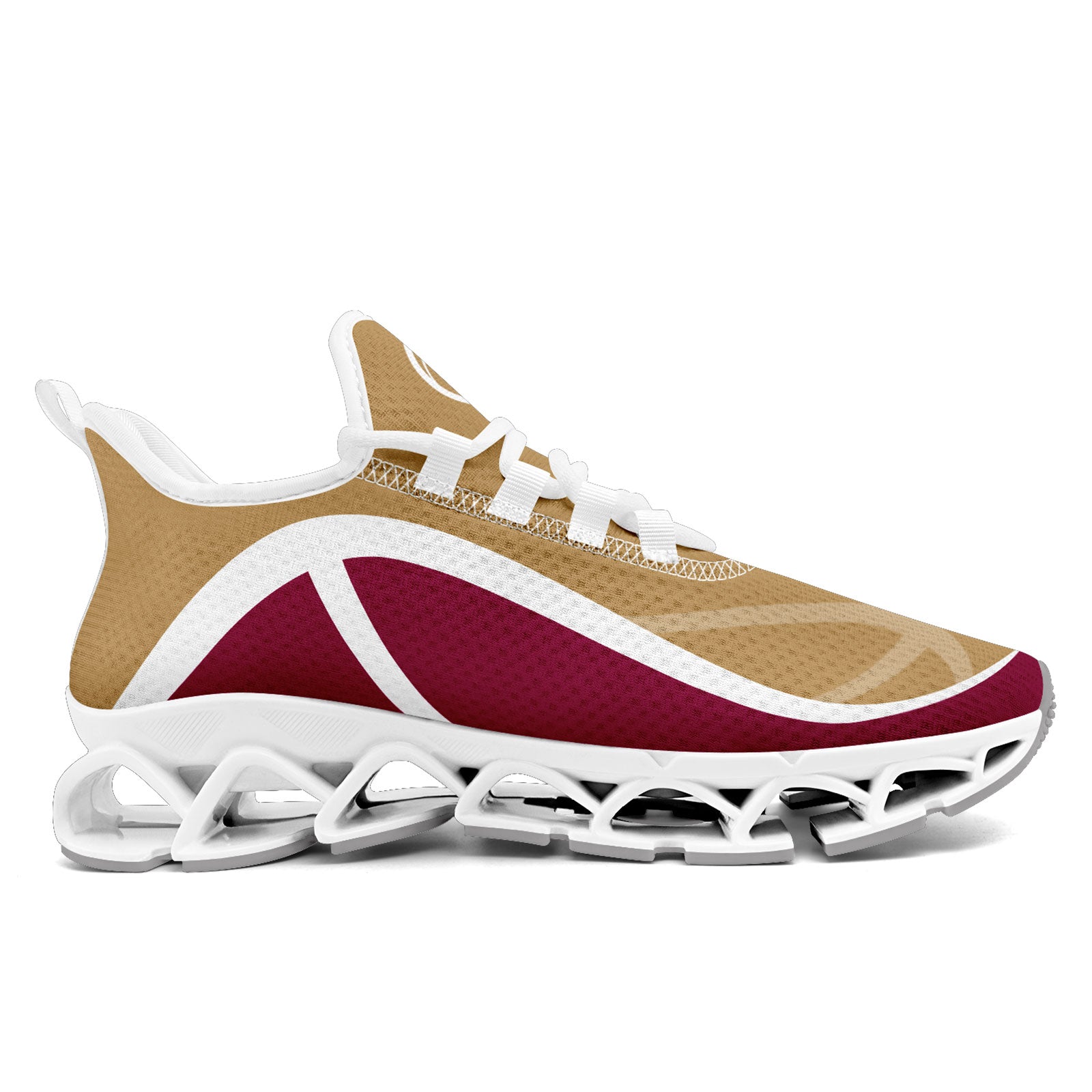 Custom Red Gold Maxsoul Shoes Personalized Sneaker FN003XD-D020391-16