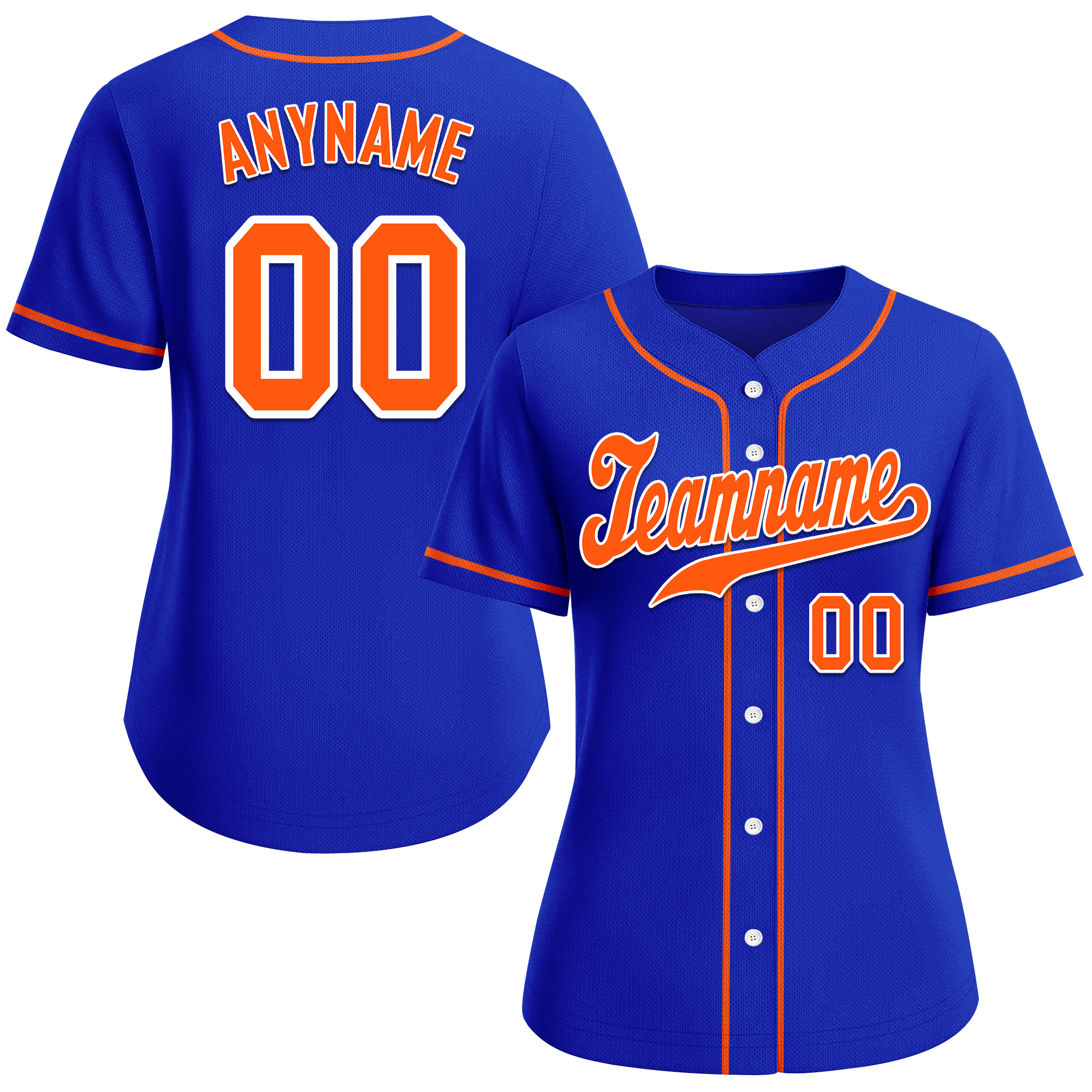 Custom Blue Classic Style Orange Personalized Authentic Baseball Jersey BSBJ01-bd0fac7