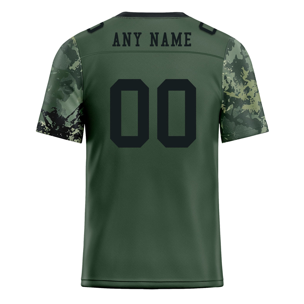 Custom Camo Personalized Authentic Football Jersey FBJ02-D06129