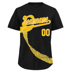 Custom Black World Cancer Day Personalized Authentic Baseball Jersey BSBJ01-E06020-1