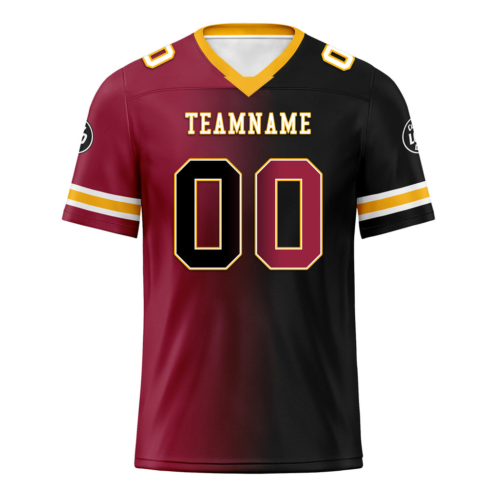 Custom Red Black Arizona Personalized Authentic Football Jersey FBJ02-D028017-1