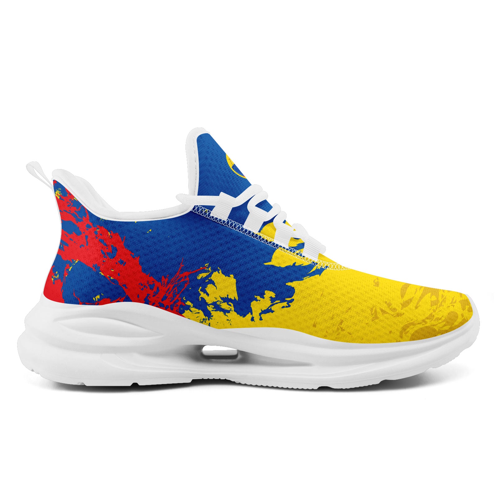 Custom Ecuador 2026 World Cup Sneakers DIY Country Flag Running Shoes Lightweight Sport Shoes Gift for Football Fans Personalized Team Name and Logo FN079-F009088-1