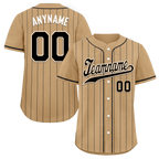 Custom Yellow Stripe Fashion Personalized Authentic Baseball Jersey BSBJ01-D017256