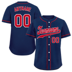 Custom Blue Classic Style Red Personalized Authentic Baseball Jersey BSBJ01-bd0faca