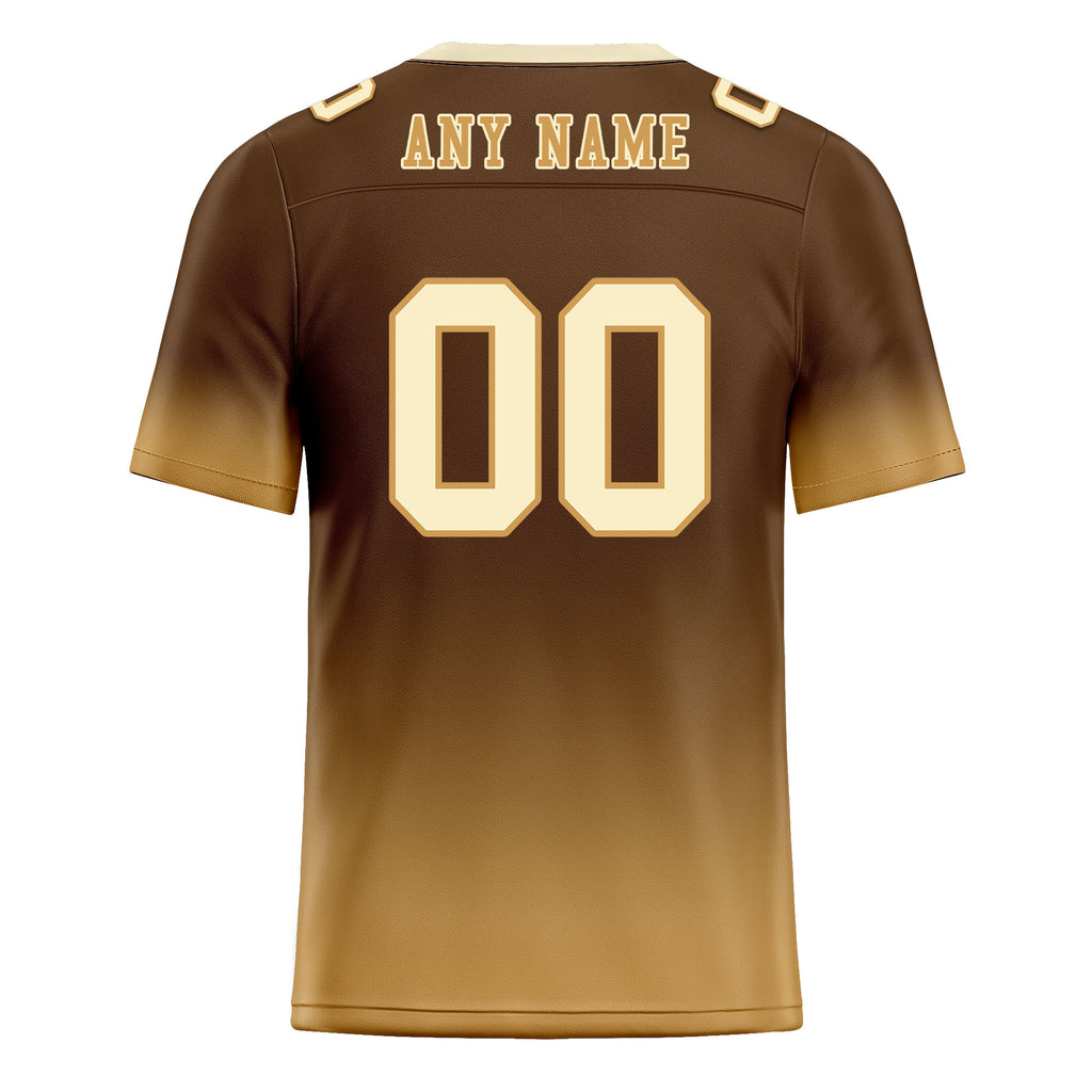 Custom Camel Fade Fashion Personalized Authentic Football Jersey FBJ02-D06093