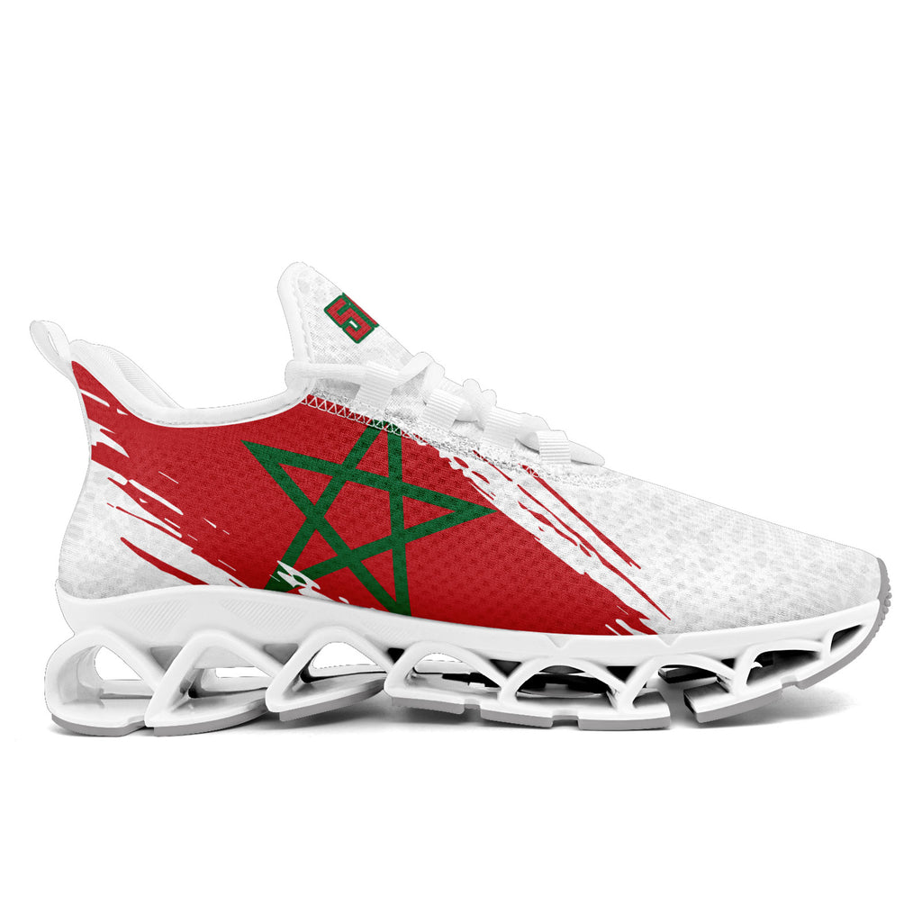 Custom Morocco 2026 World Cup Sneakers DIY Country Flag Running Shoes Lightweight Sport Shoes Gift for Football Fans Personalized Team Name and Logo FN003XD-F009086-5