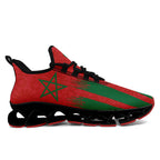 Custom Morocco 2026 World Cup Sneakers DIY Country Flag Running Shoes Lightweight Sport Shoes Gift for Football Fans Personalized Team Name and Logo FN003XD-F009086-2